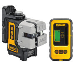 DEWALT DW089KD-XJ Laser křížový - 3 paprskový Multi Line Laser DW089K prodávaný s detektorem DE0892